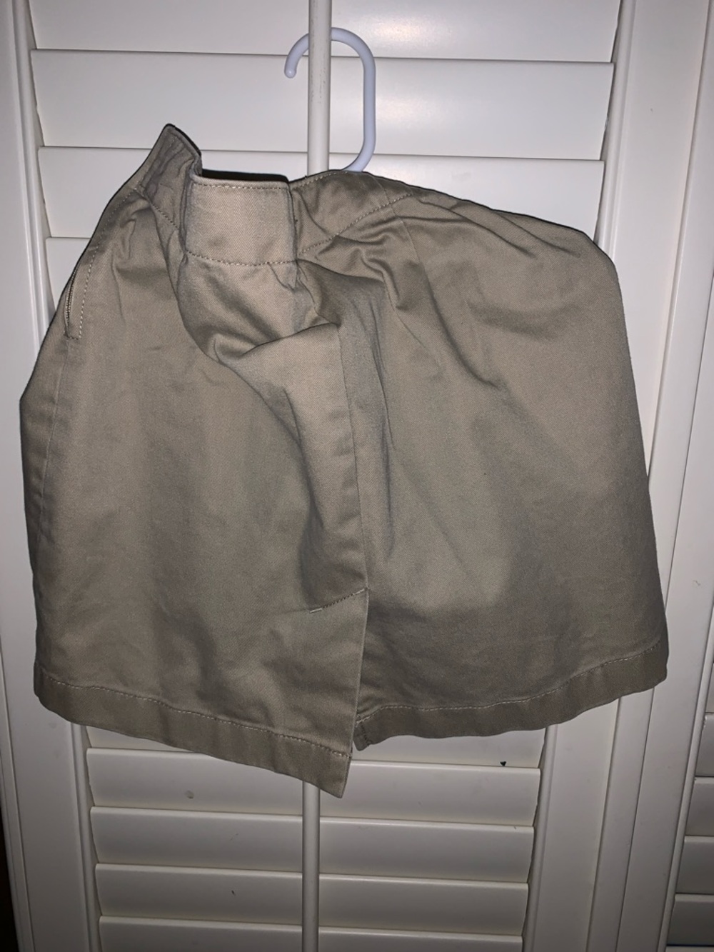 Lands' End Khaki Beige A-Line Skirt - Picture 6 of 6